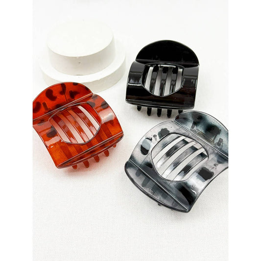 Leopard Print Hair Claw Clips