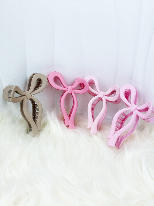 Matte Bow Clips