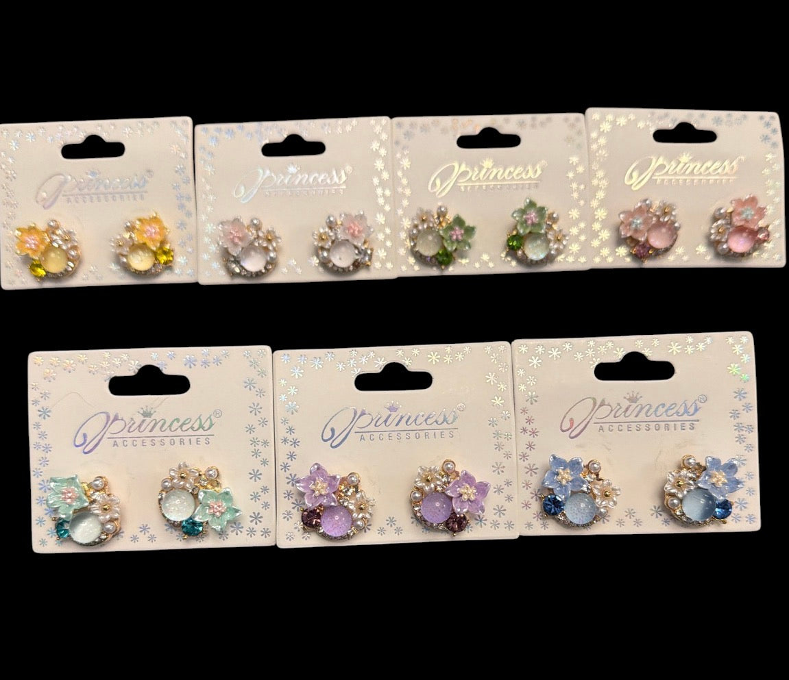 Flower Globe Cluster Earring