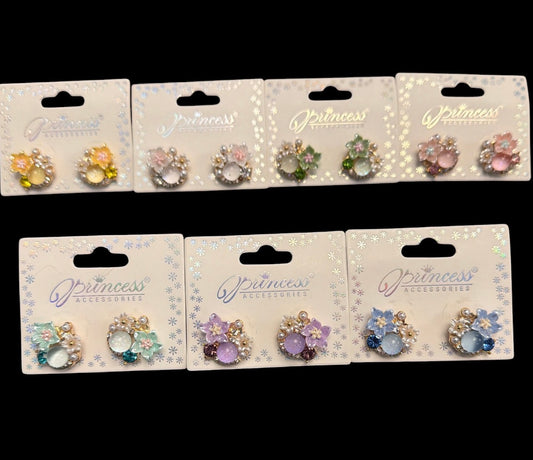 Flower Globe Cluster Earring