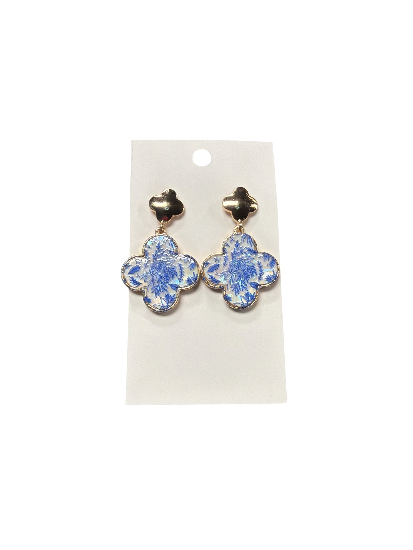 Gold Clover Earring