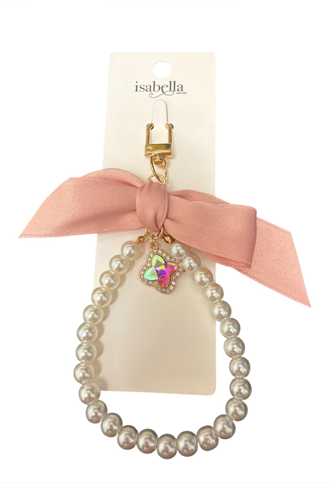 Bow and Peal Bag Keychain Accessory