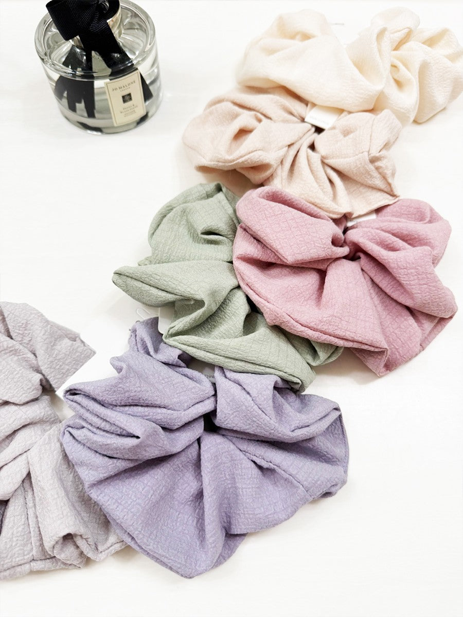 Soft Tone Textured Scrunchie