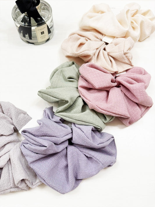 Soft Tone Textured Scrunchie