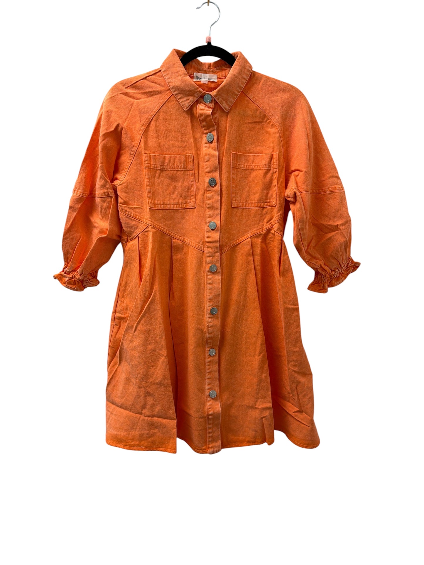 Peach Love Denim Dress