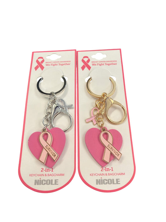 Breast Cancer Survivor Keychain