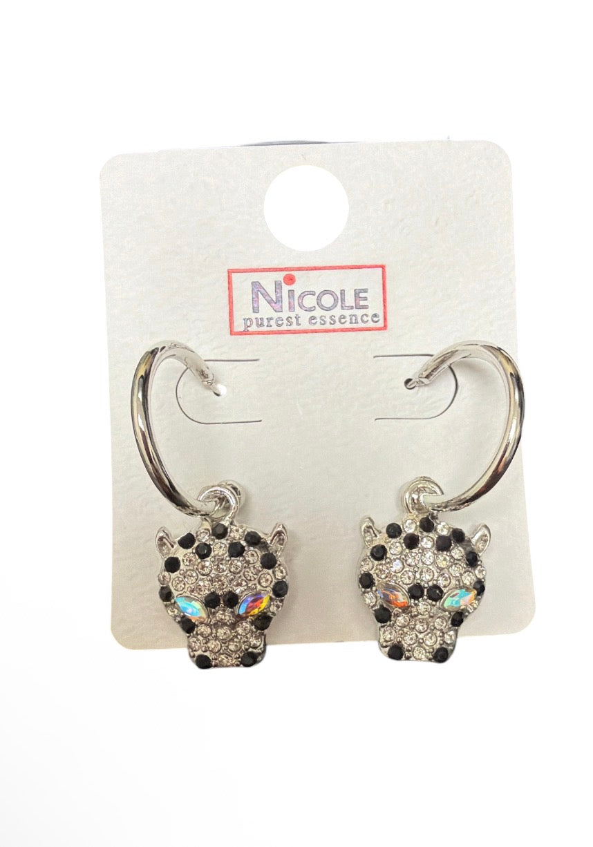 Cheetah Drop Earring