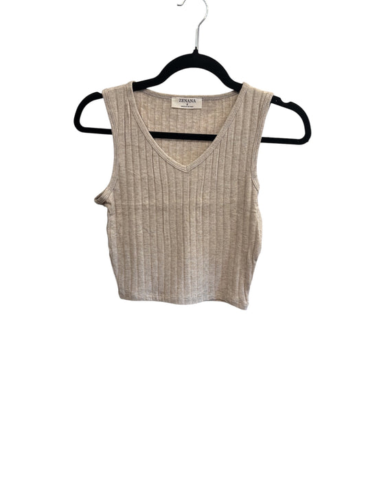 ZENANA RIBBED TAN TANK