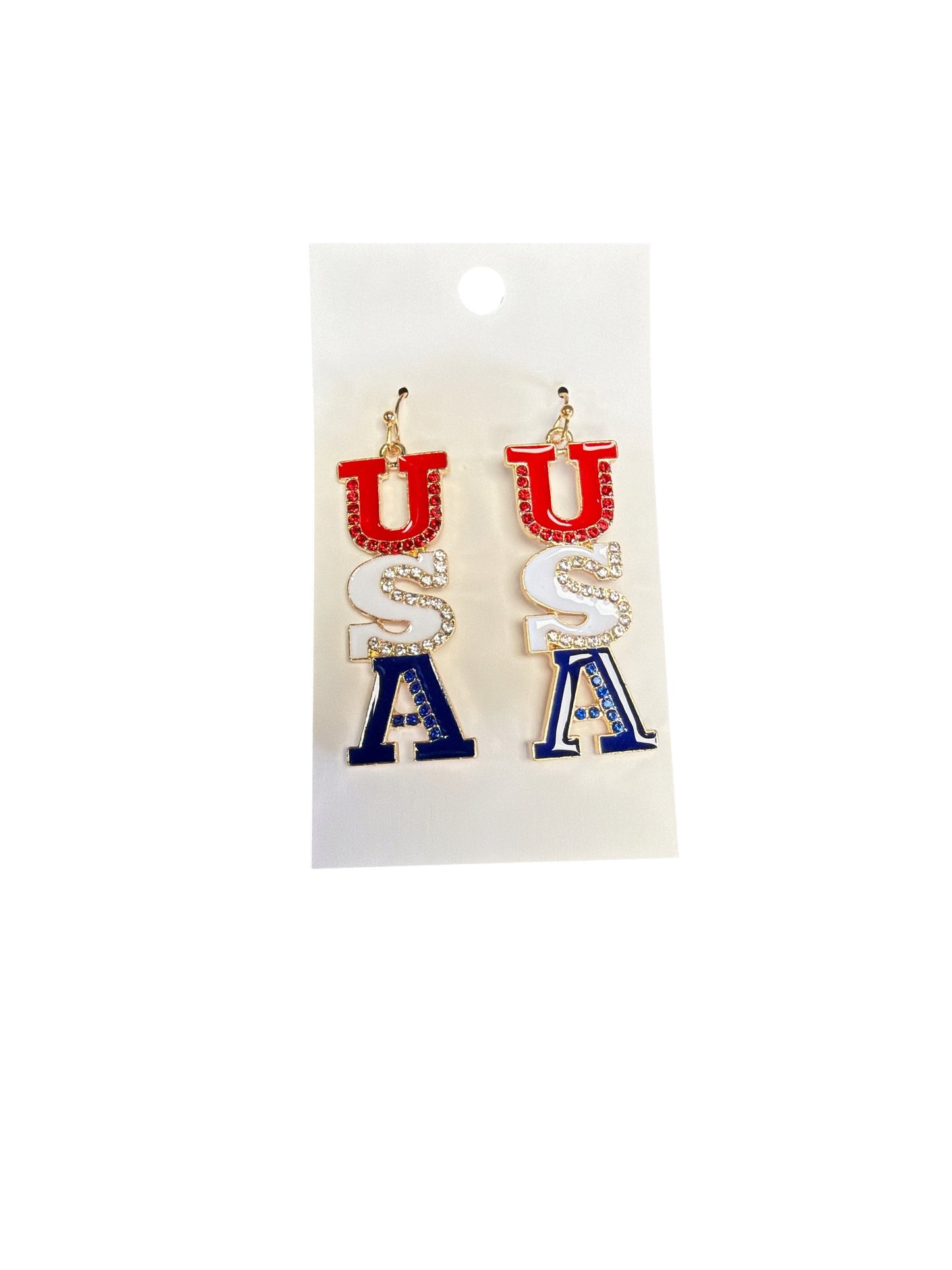 USA Dangle Earring