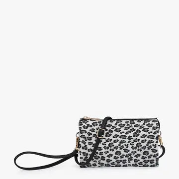 Faux 3 Compartment Crossbody
