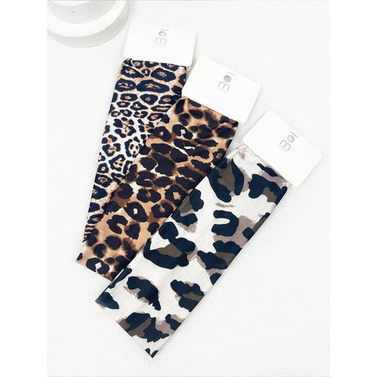 Leopard Printed Stretch Wide Headband