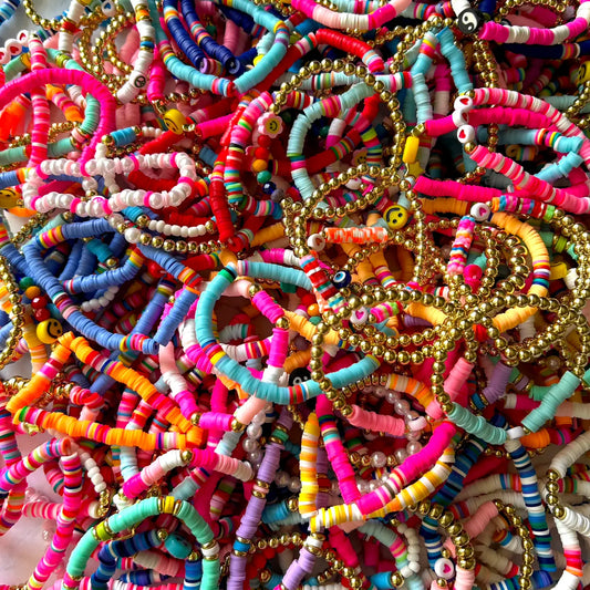 Bright Colored Summer Stretchy Bracelets
