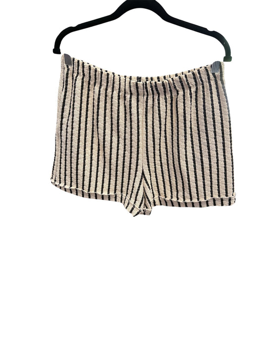 Heimish White Black Stripe Shorts