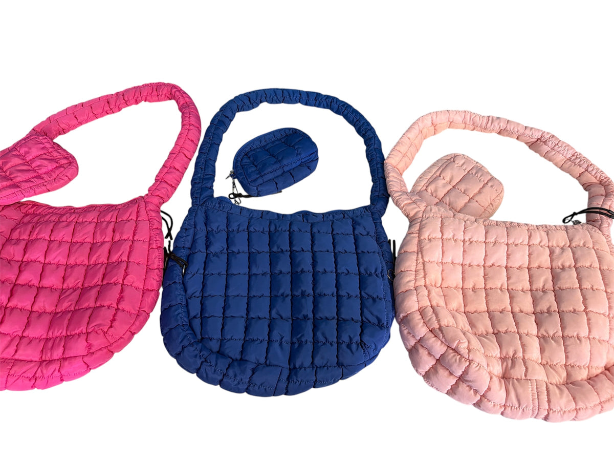 Puffer Bags with Mini Wallet