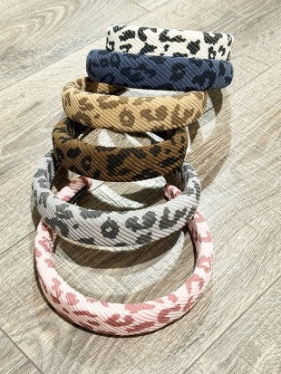 Soft Padded Leopard Headband