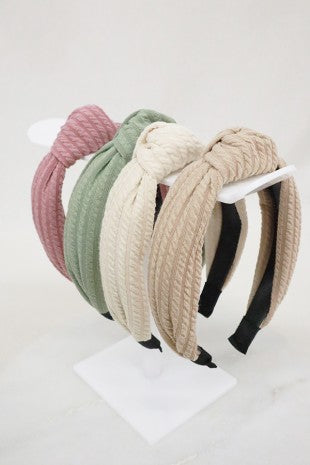 Ribbed Knotted Headband