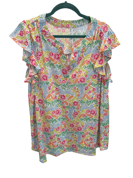 Dear Scarlett Multicolor Ruffle SS