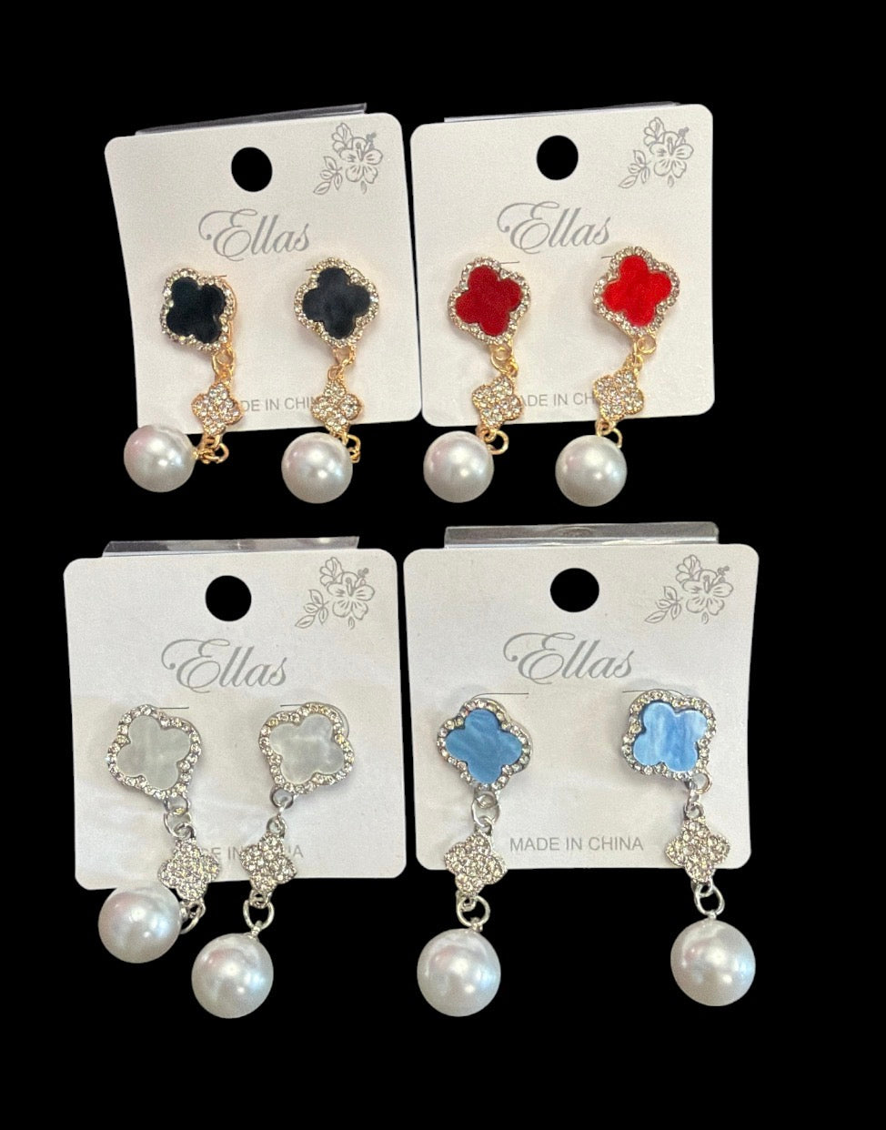 Clover and Pearl Earring