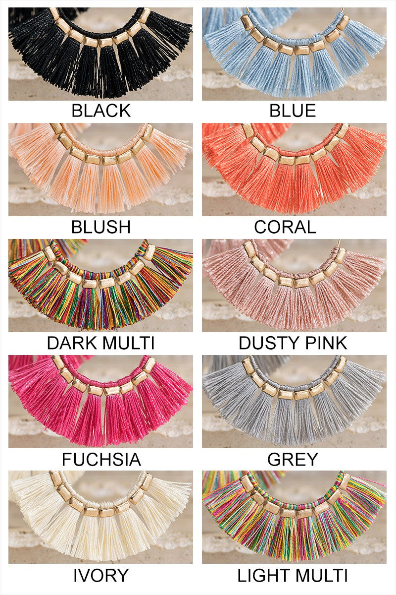 Fine Thread Fish Hook Earrings