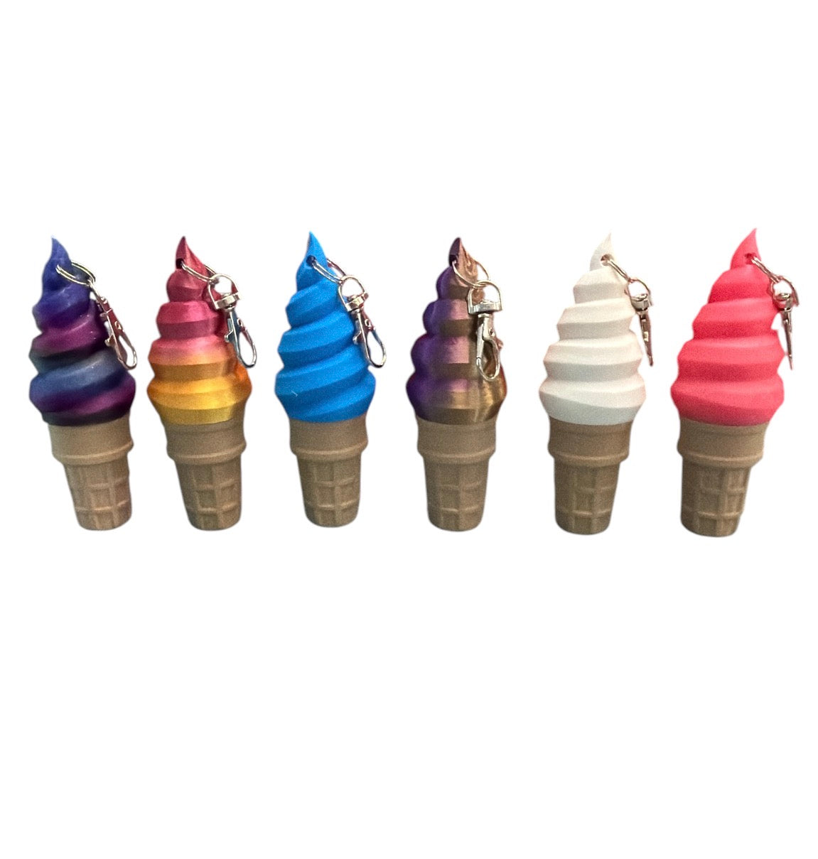 3D Print Ice Cream Chapstick Holder Keychain (Chapstick Included)