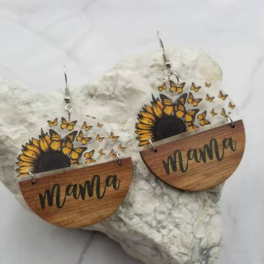 Mama Sunflower Earrings