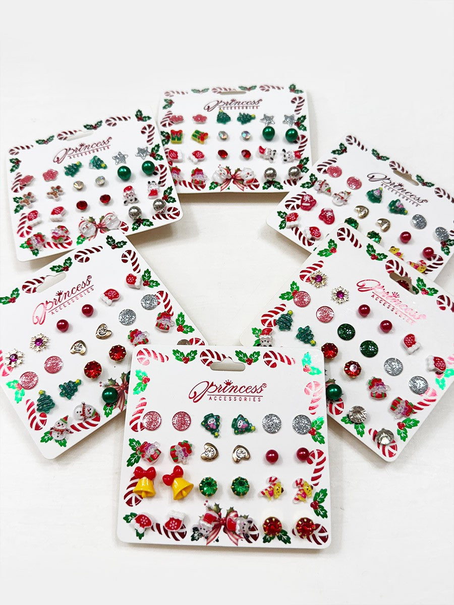 Cute Christmas Theme Post Earring Set