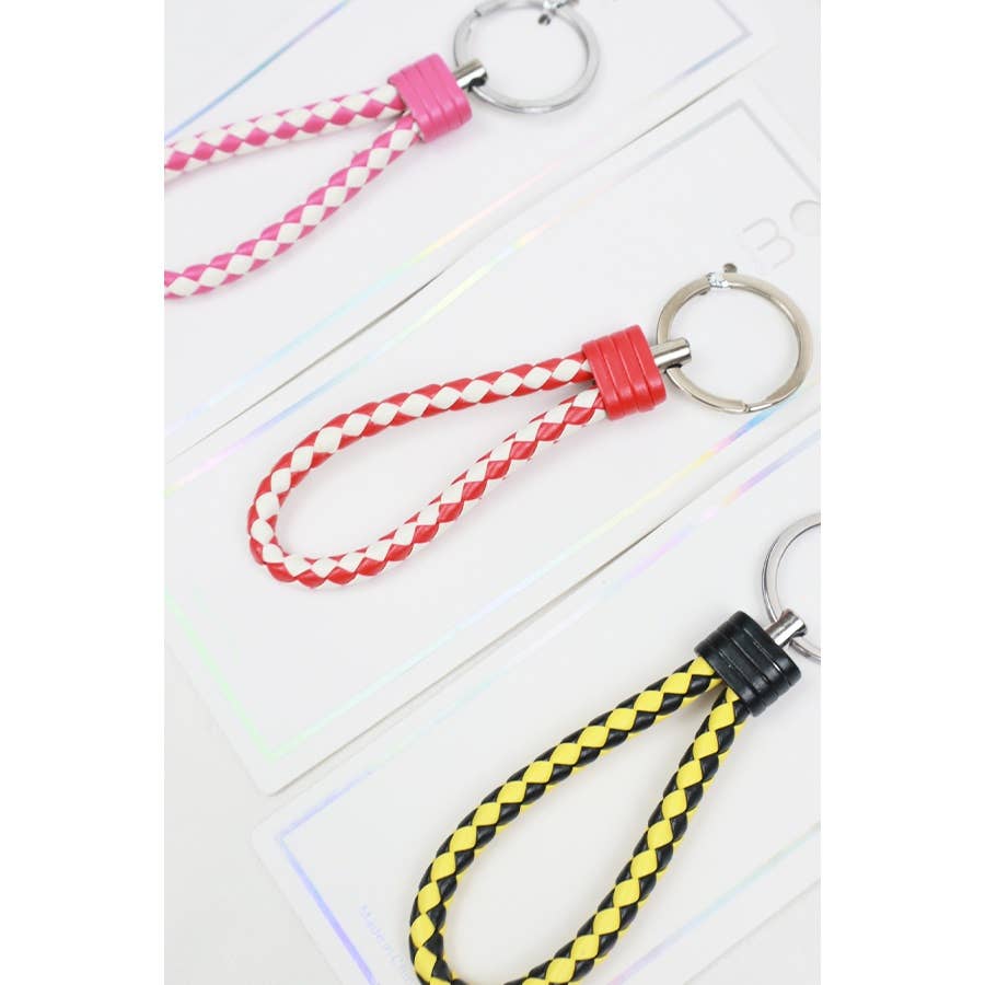Checker Lanrard Cord Keychain