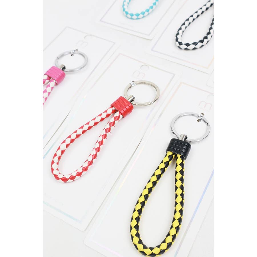 Checker Lanrard Cord Keychain