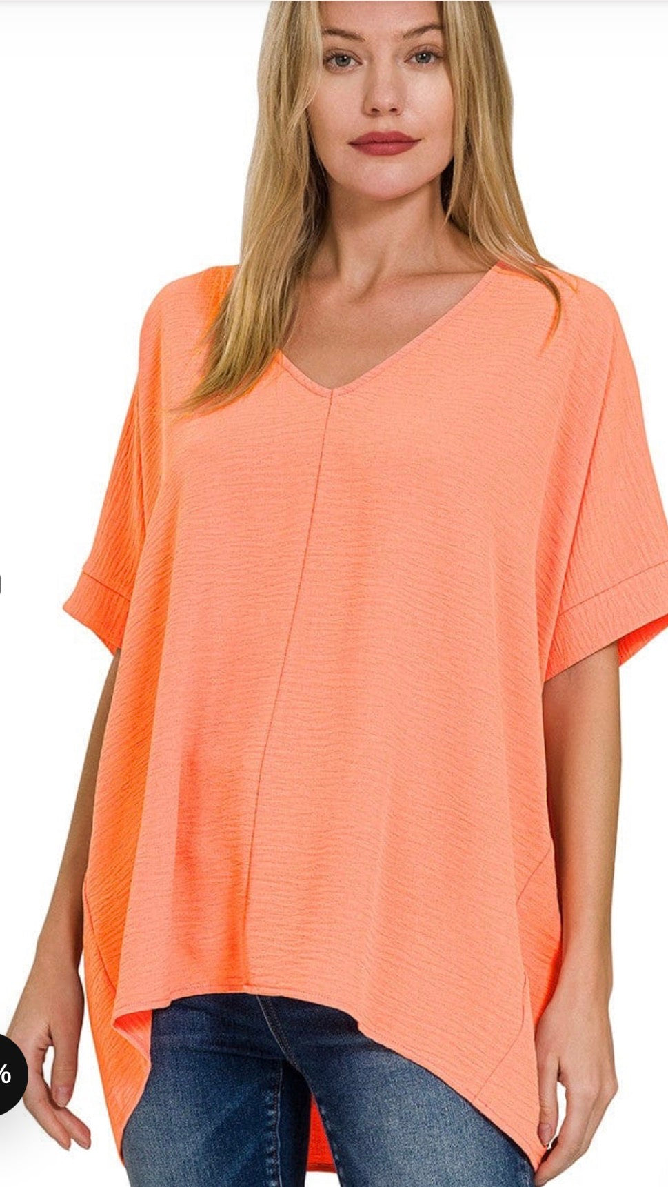 Zenana Woven Airflow Top