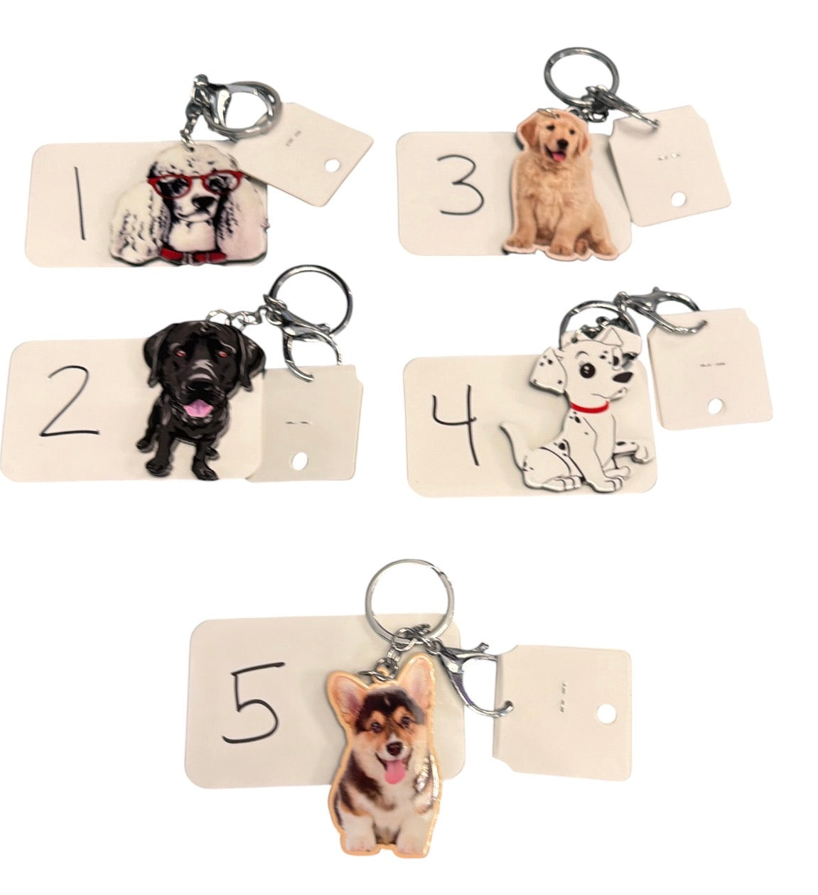 Acrylic Dog Keychain￼