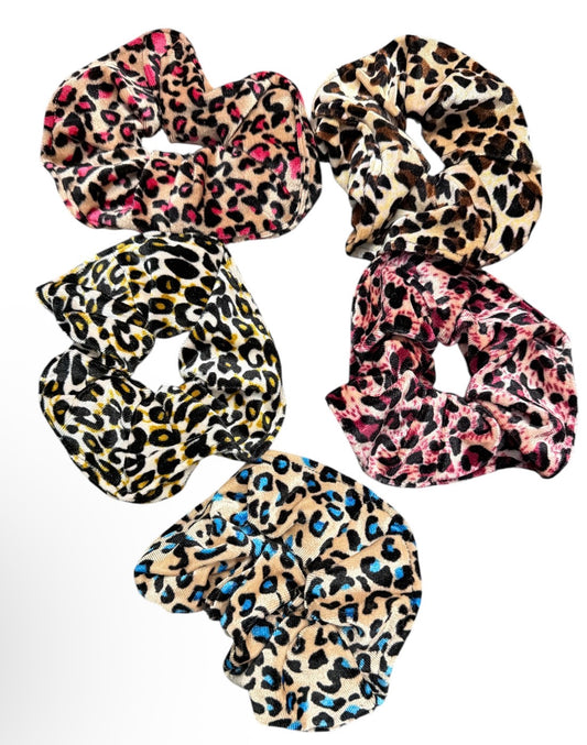 Cheetah Velvet Scrunchie