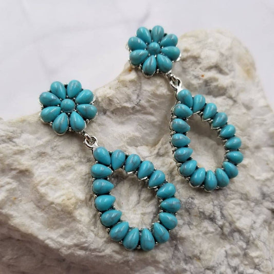 Turquoise Teardrop Earrings