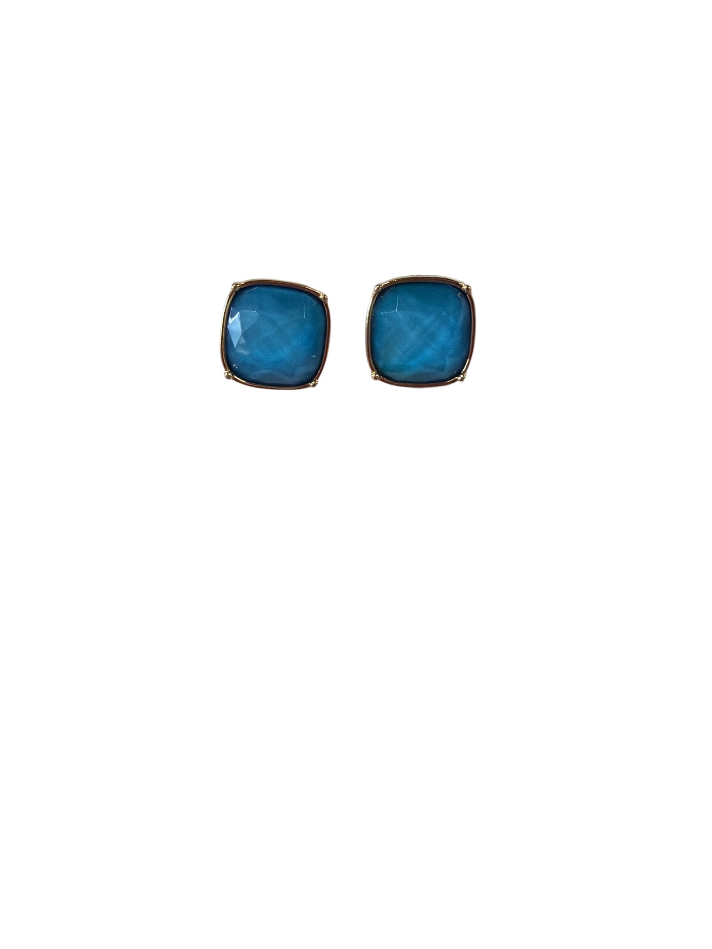 Gold Trim Post Earring
