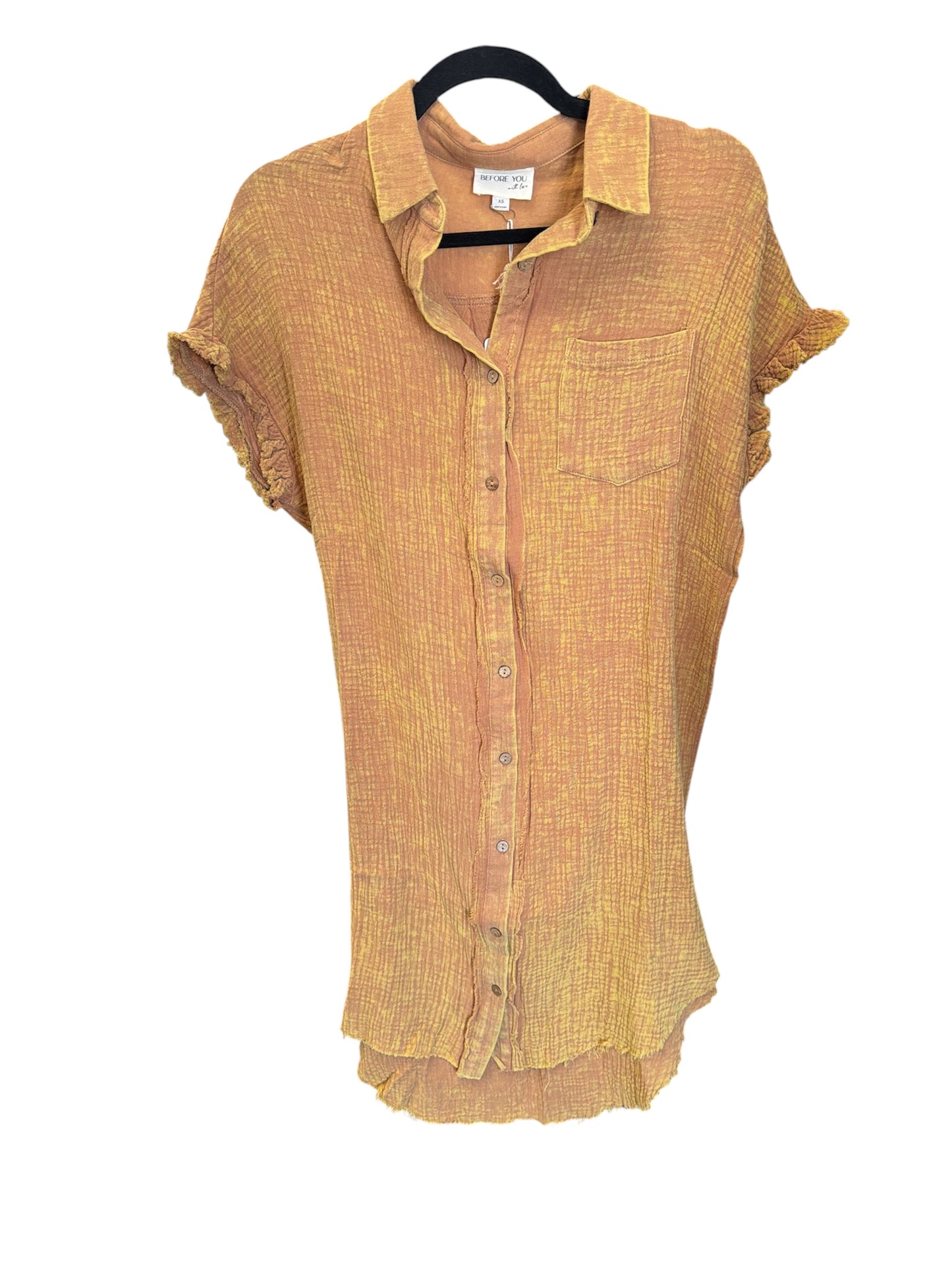 Before You - Fall Gauze Dress Camel