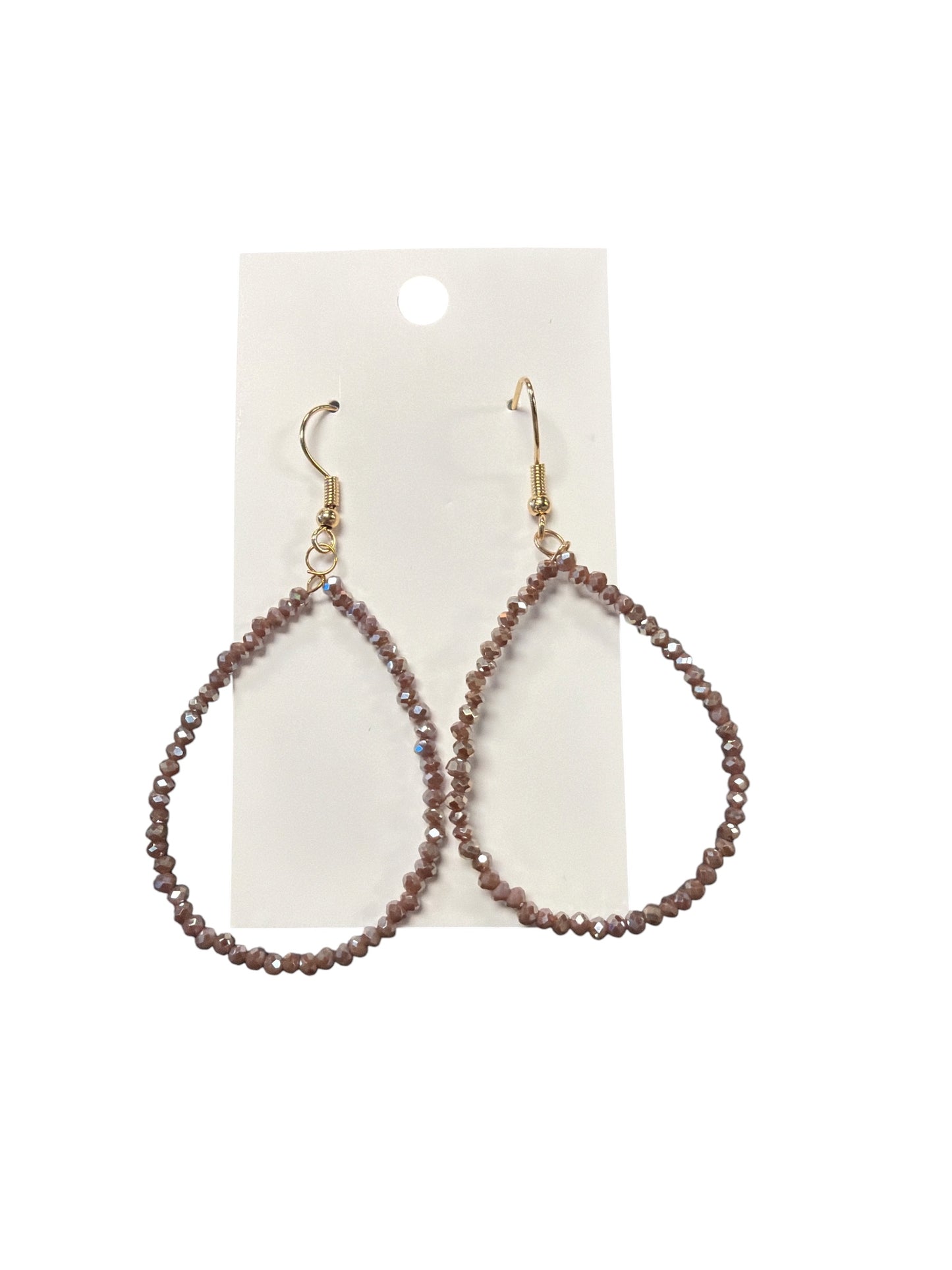BEADED TEARDROP EARRINGS