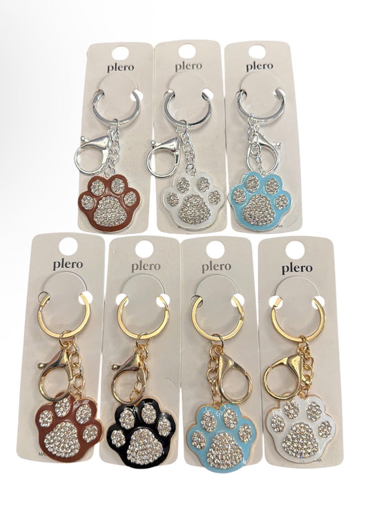 Paw Print Keychain