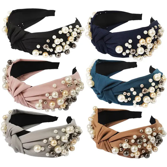 Lux Faux Pearl Headband