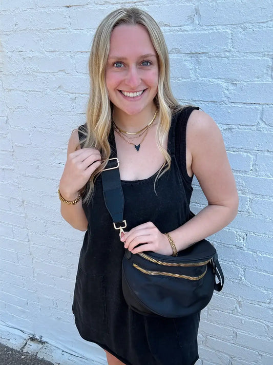 Oversize Bum Bag Crossbody - Solid