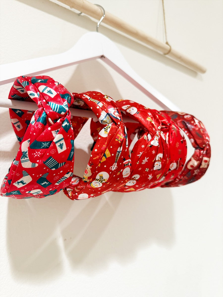 Christmas Theme Satin Headband
