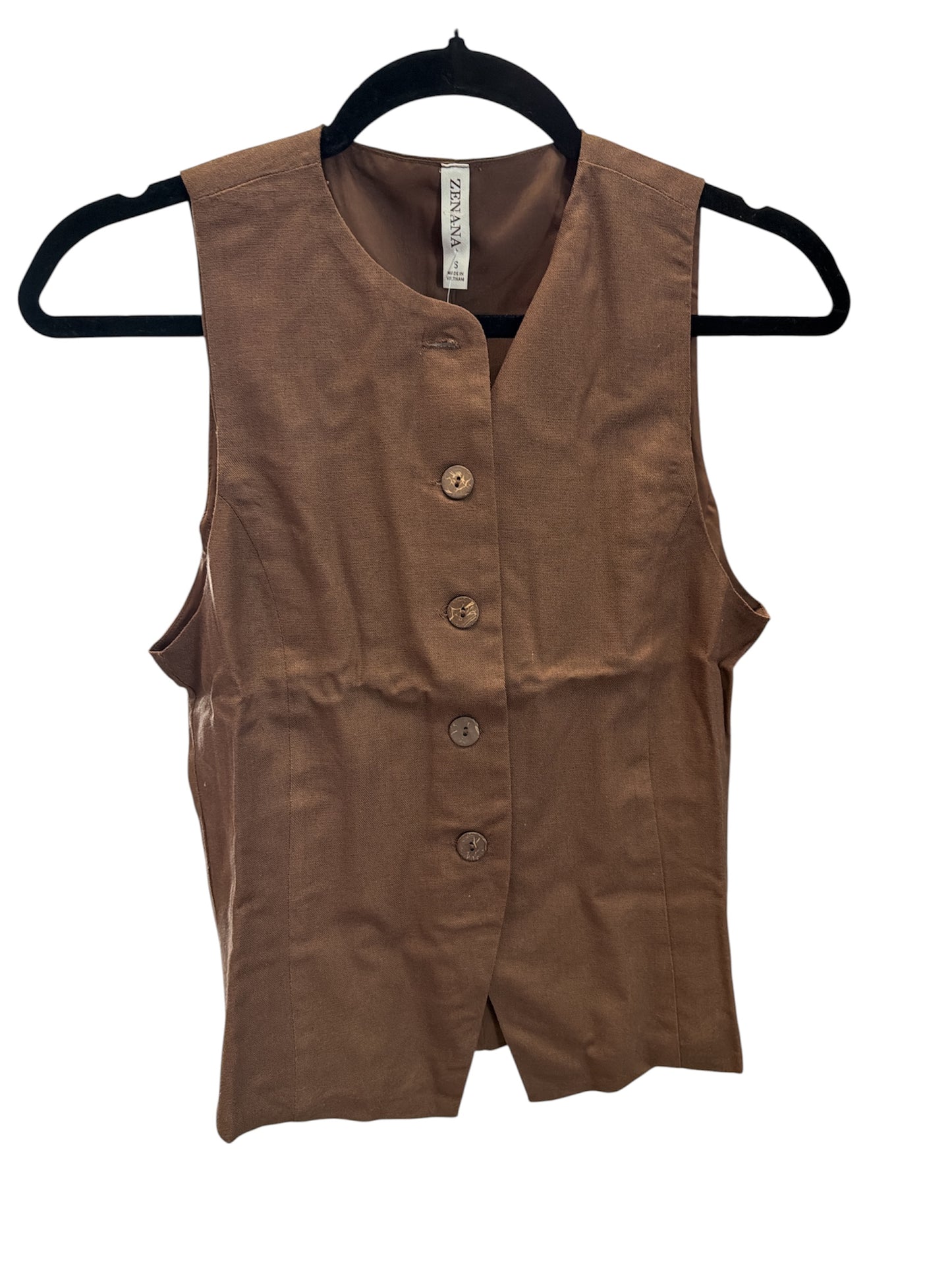 Zenana Brown Vest