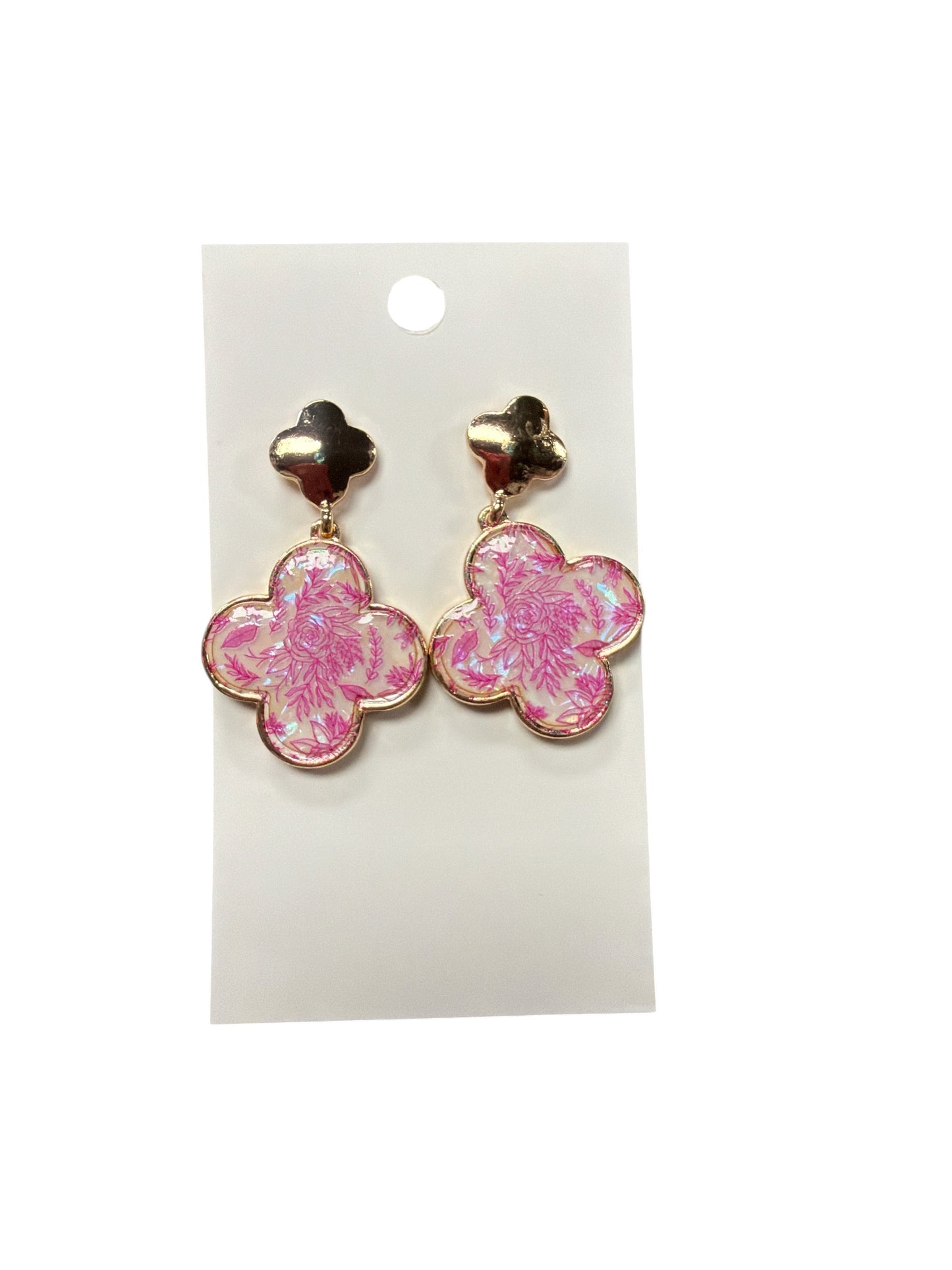 Gold Clover Earring