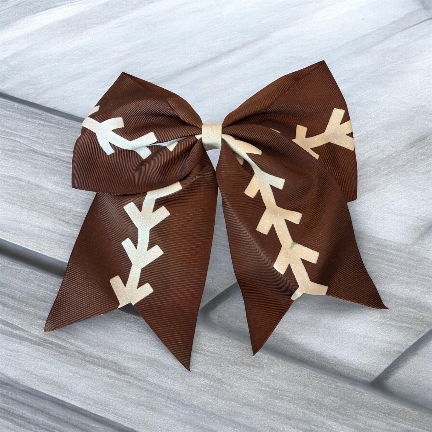 Football Brown Bow
