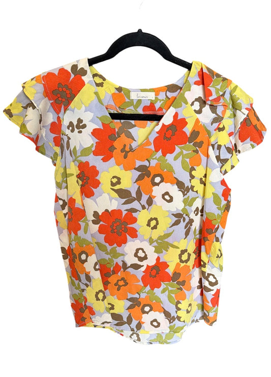 Lovely Fall Ruffle Sleeve Top