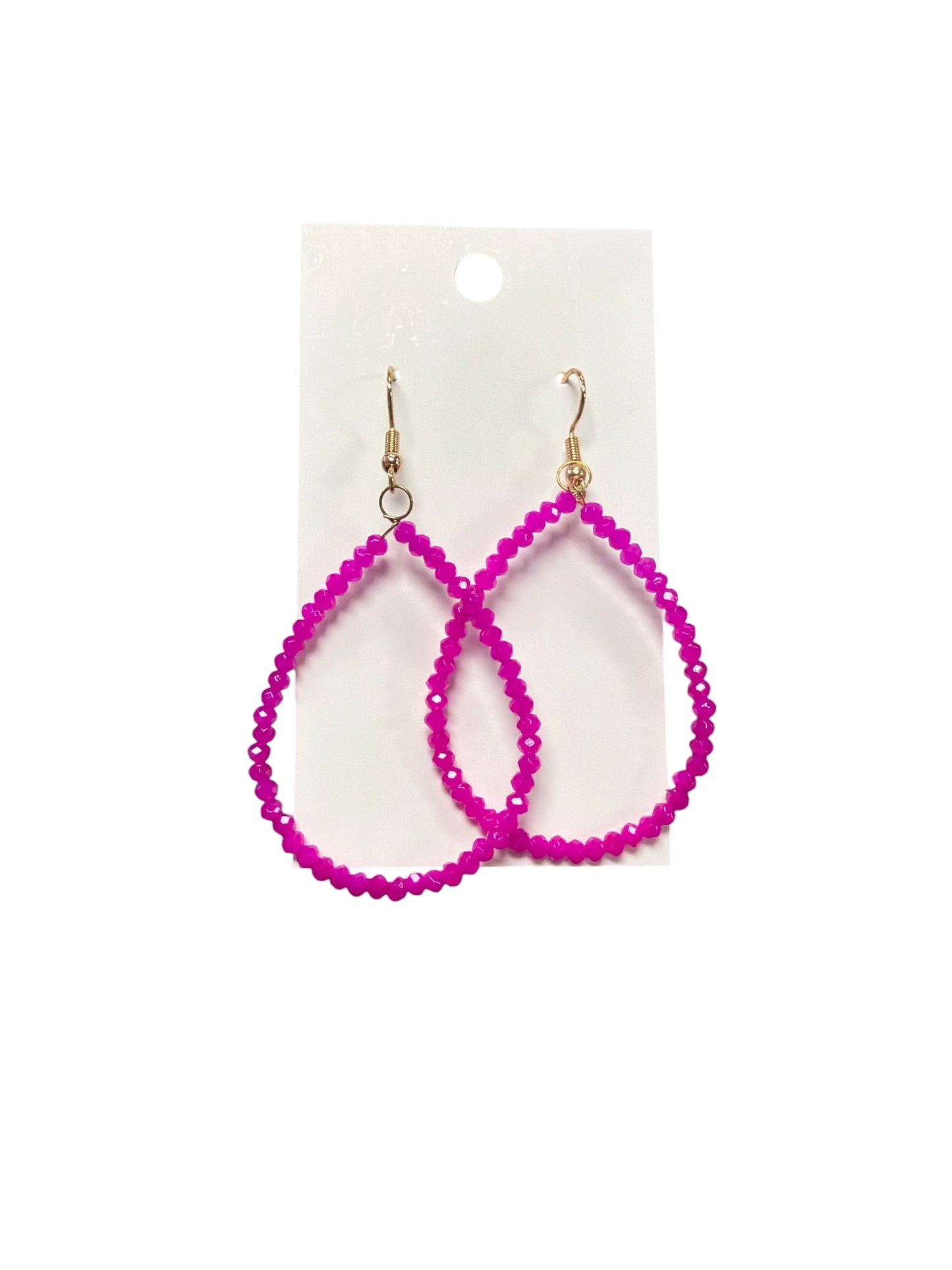 BEADED TEARDROP EARRINGS