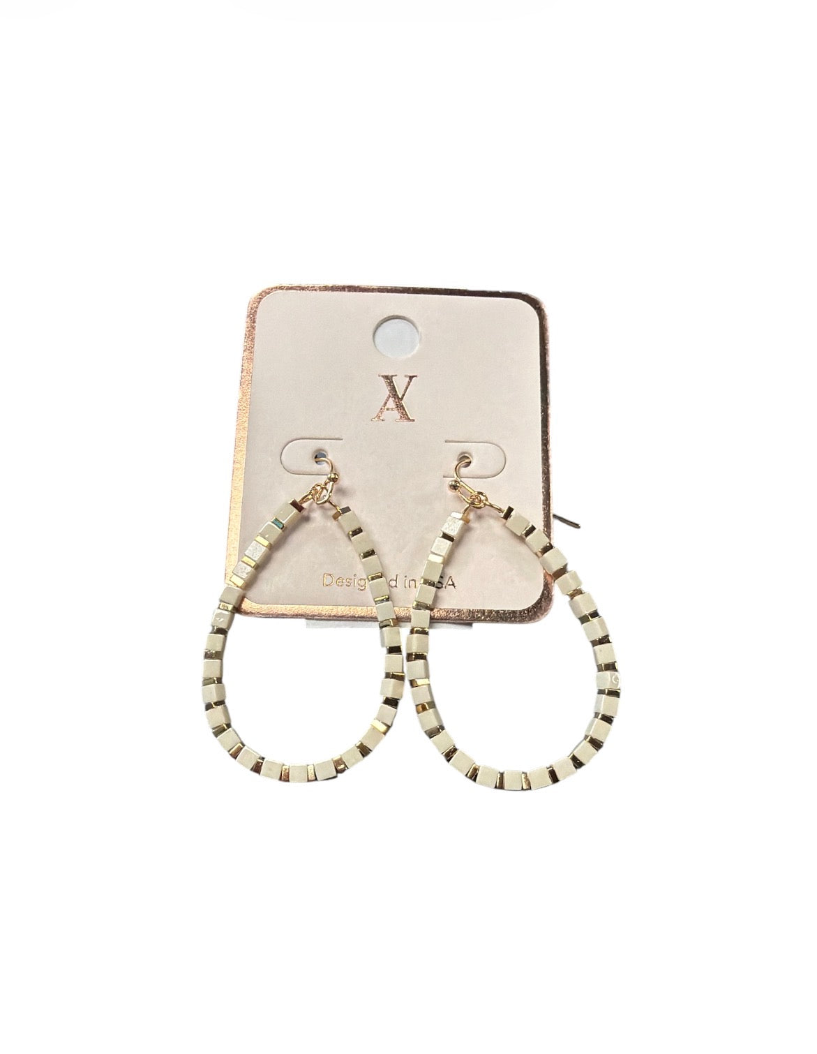 Ivory Teardrop Earrings