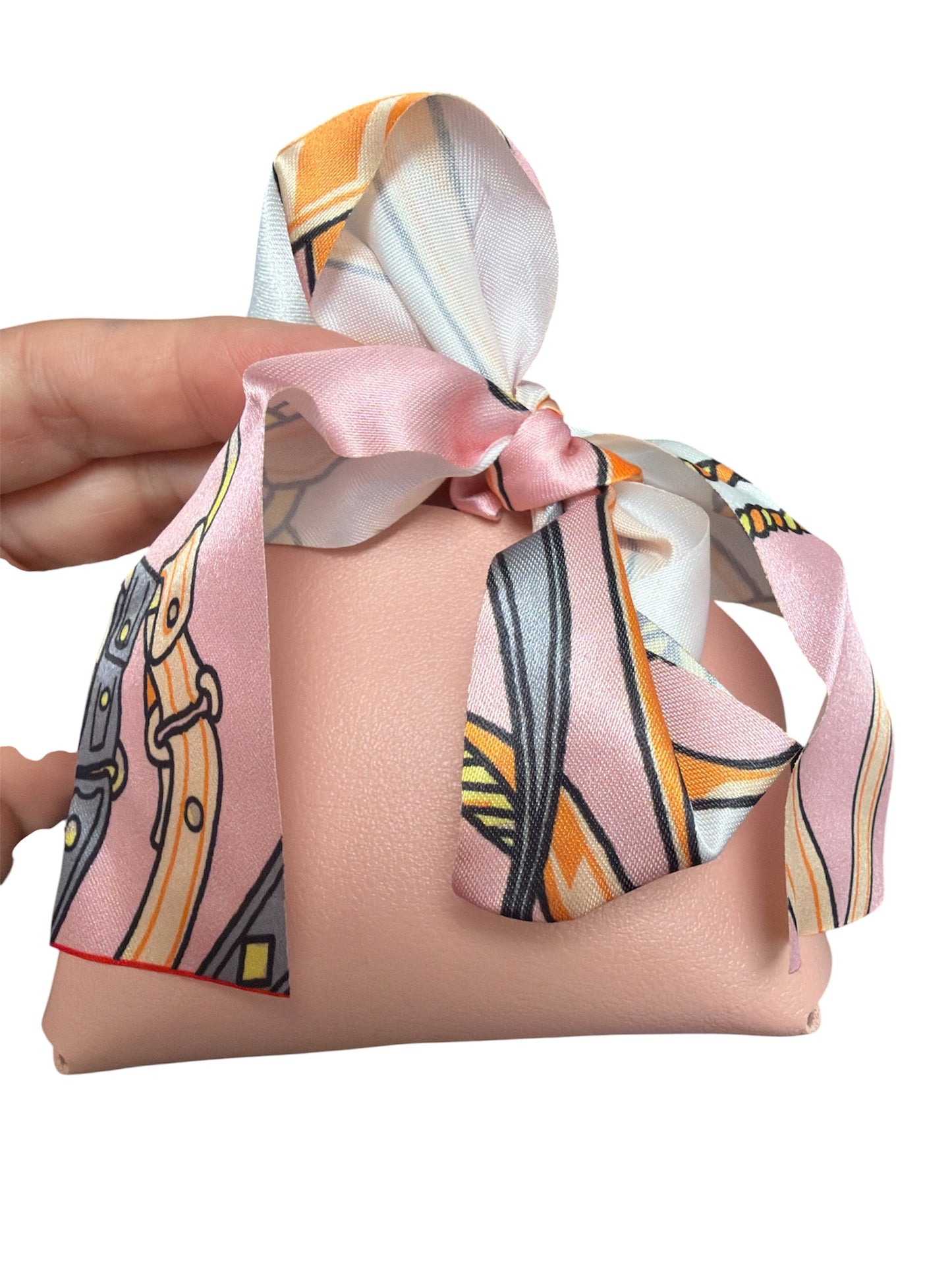 Mini Purse Keychain with Bag Scarf