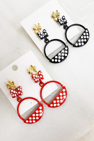 Polka Dot Dangle Earring Set