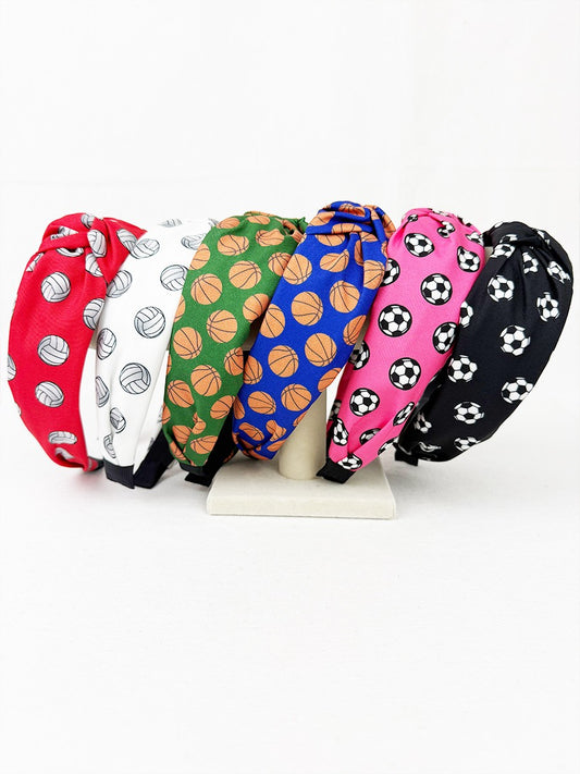 Sports Theme Knot Headband