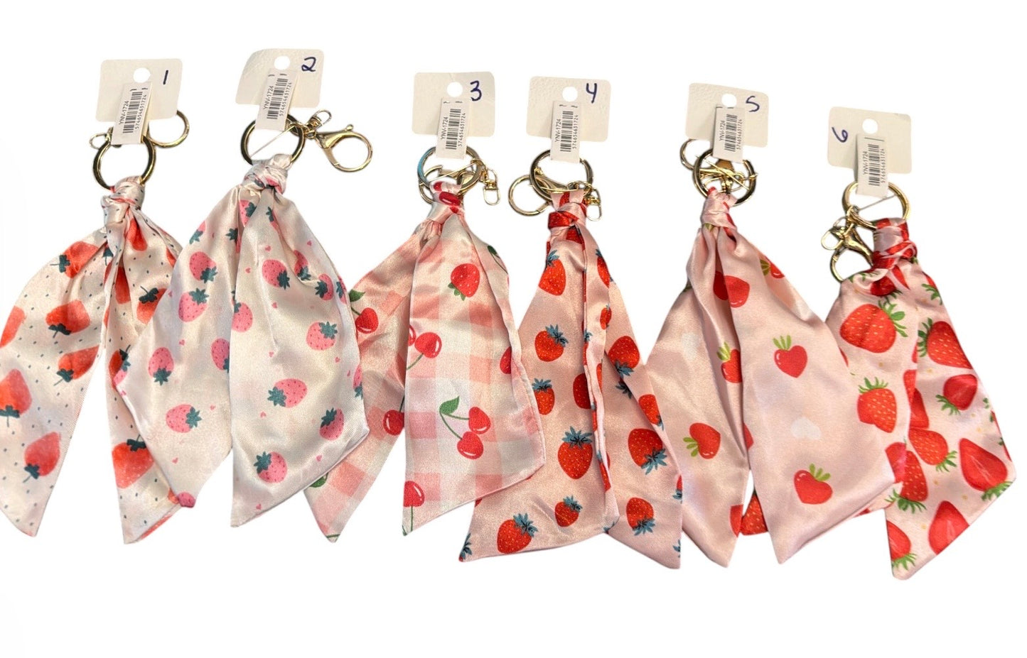 Cherry/Strawberry Ribbon Bag Charm