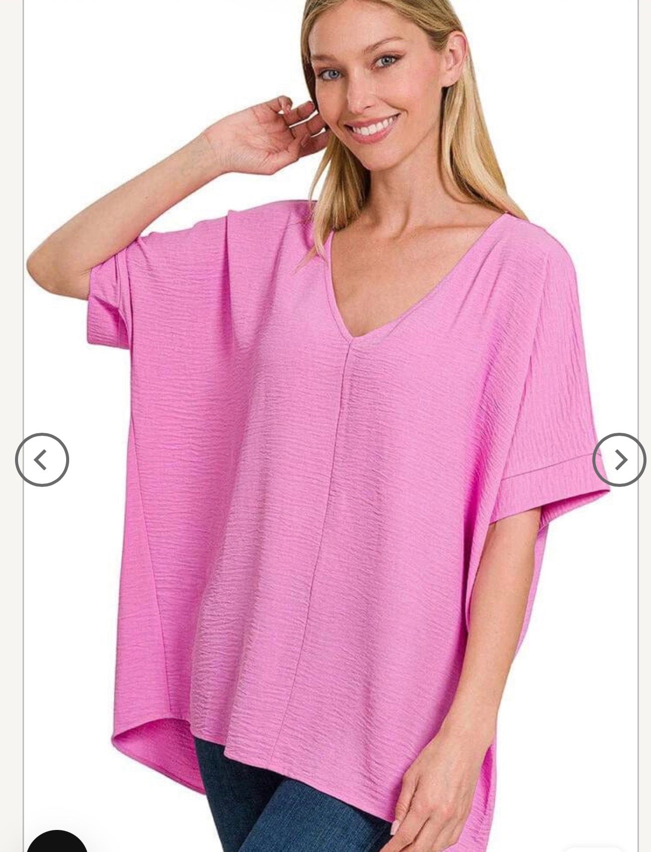 Zenana Woven Airflow Top